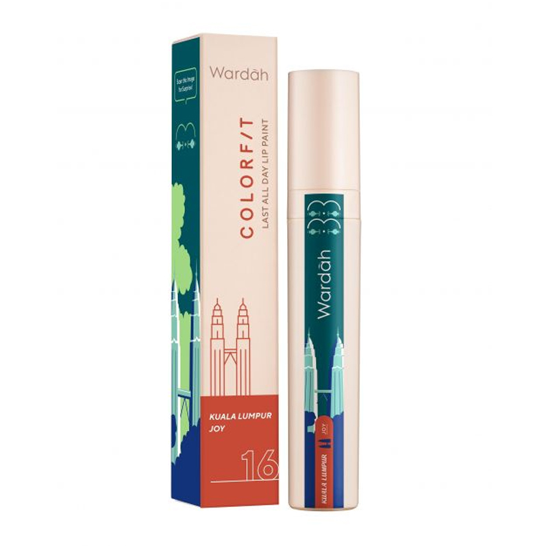 Wardah Colorfit Last All Day Lip Paint All Around The World 16. Kuala Lumpur Joy | Gogobli