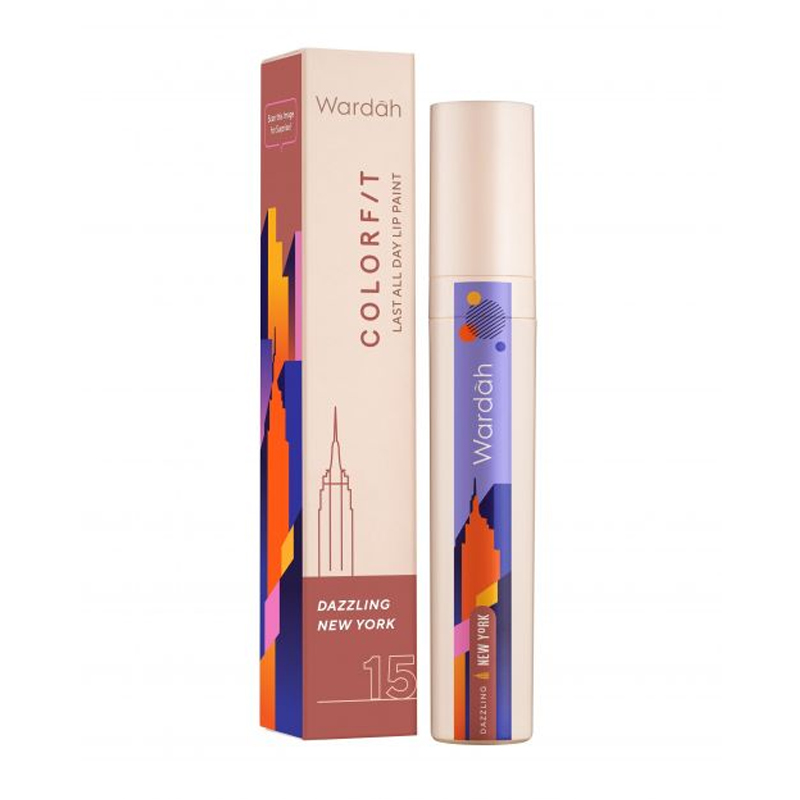 Wardah Colorfit Last All Day Lip Paint All Around The World 15. Dazzling New York | Gogobli