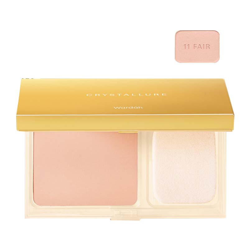 Wardah Crystallure Precious Luminizing Silk Powder Foundation 11 Fair 12gr | Gogobli