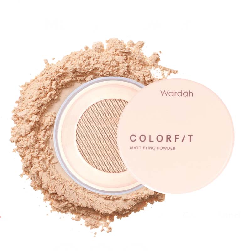 Wardah Colorfit Mattifying Powder 43W Golden Sand 15gr | Gogobli