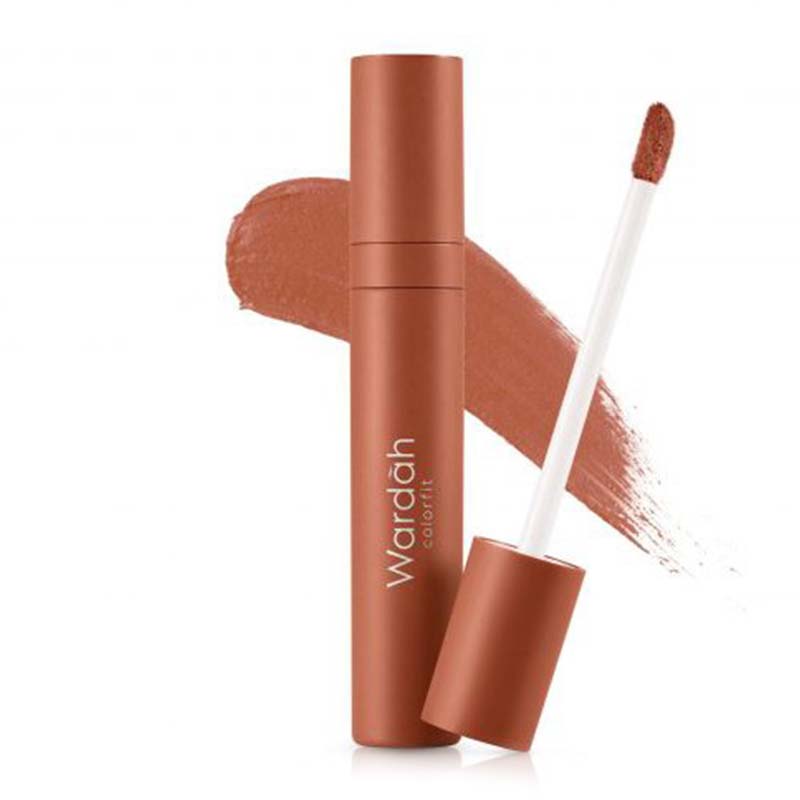 Wardah Colorfit Velvet Matte Lip Mousse 14 Dainty Caramel 4gr | Gogobli