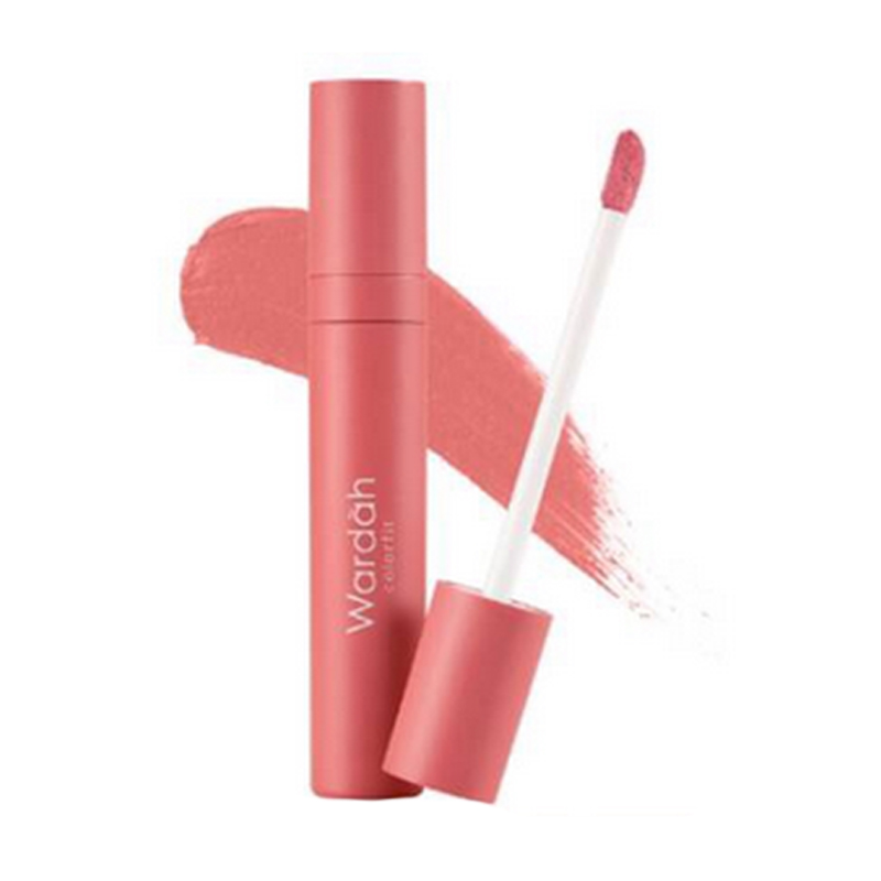 Wardah Colorfit Velvet Matte Lip Mousse 02 Joyful Orange 4gr | Gogobli
