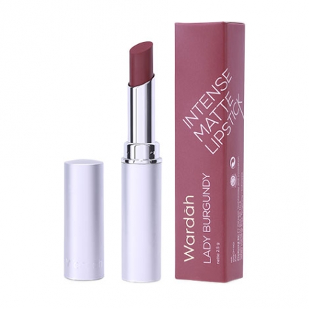 Wardah Intense Matte Lipstick 12 Lady Burgundy 2.3gr | Gogobli