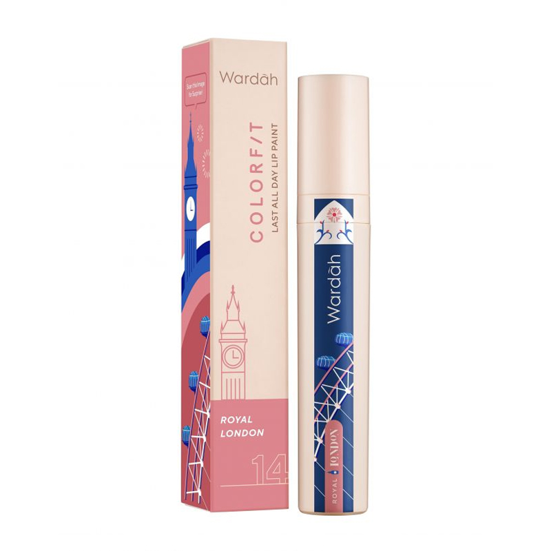 Wardah Colorfit Last All Day Lip Paint All Around The World 14. Royal London | Gogobli