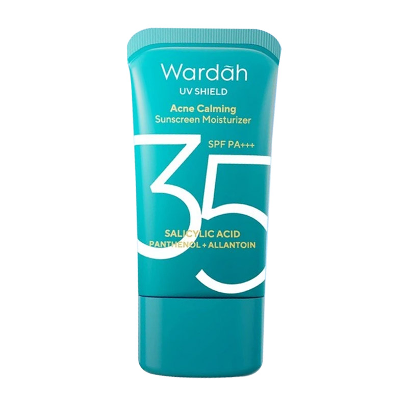 Wardah UV Shield Acne Calming Sunscreen Moisturizer SPF 35 PA+++ 35ml | Gogobli