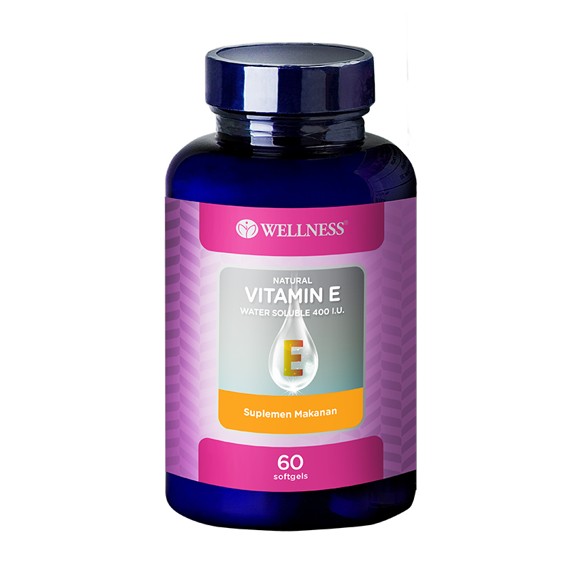 Wellness Natural Vitamin E 400 Water Soluble 60 softgels ...