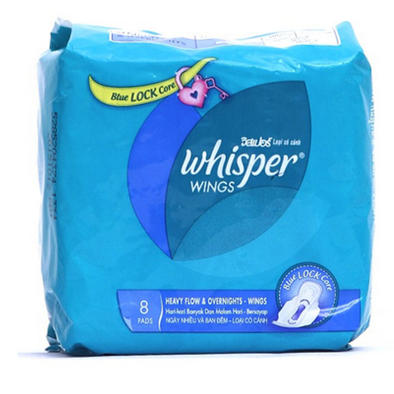 Whisper Heavy Flow And Overnight Wings 8s | Gogobli