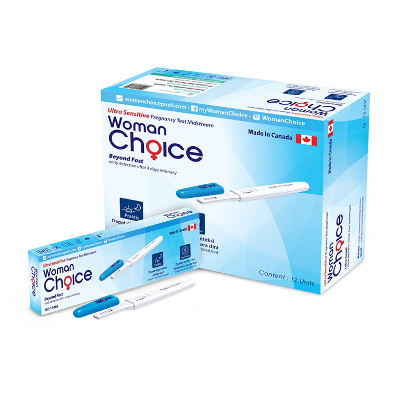 Woman Choice Ultra Sensitive Pregnancy Test Midstream Box 12s | Gogobli