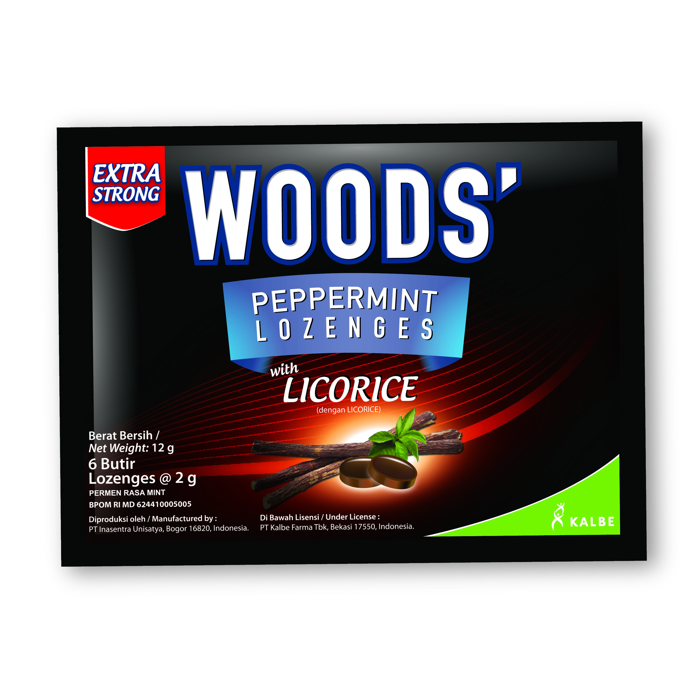 Jual Woods Lozenges Licorice 6s HBHoz
