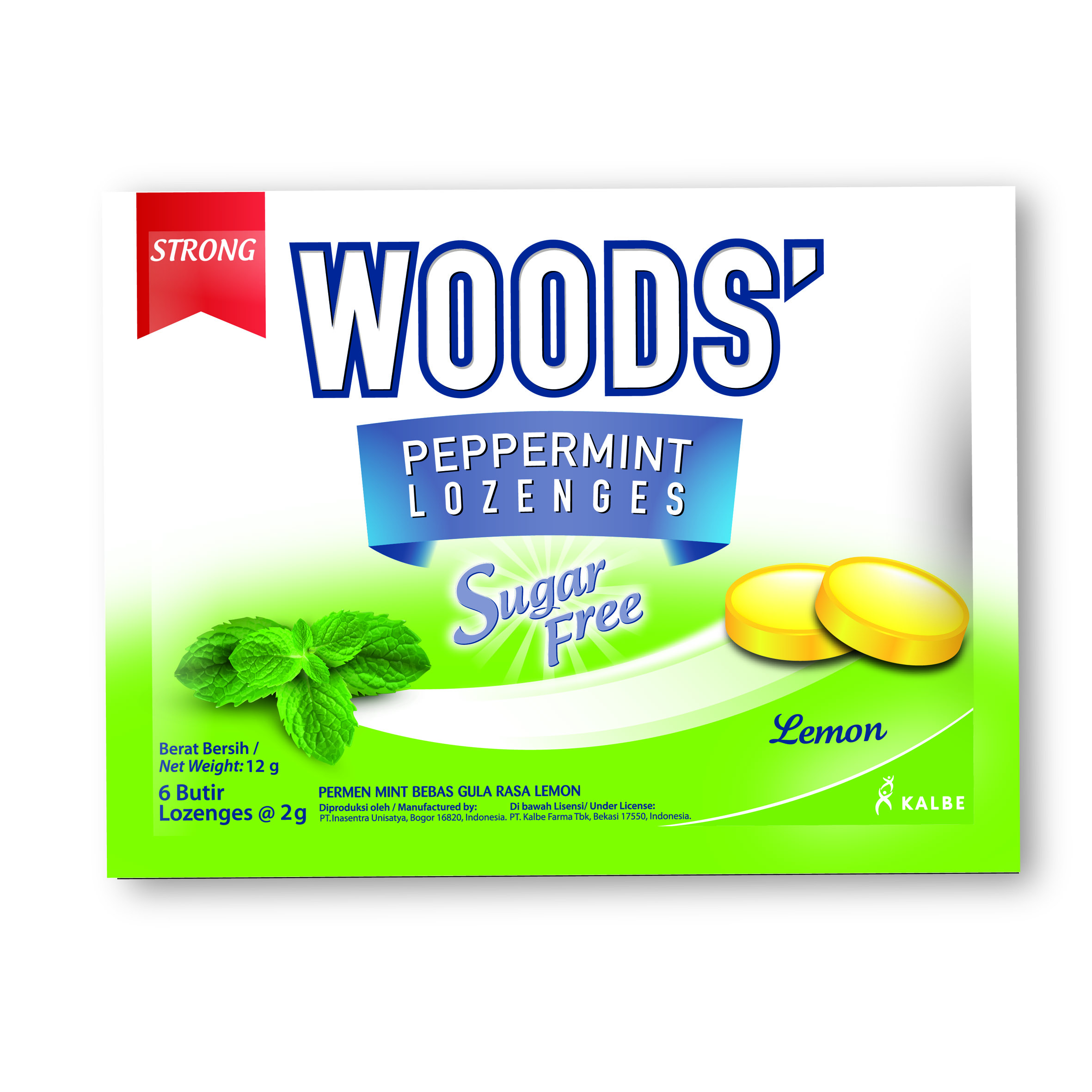 Woods Lozenges Sugar Free Lemon 6s | Gogobli