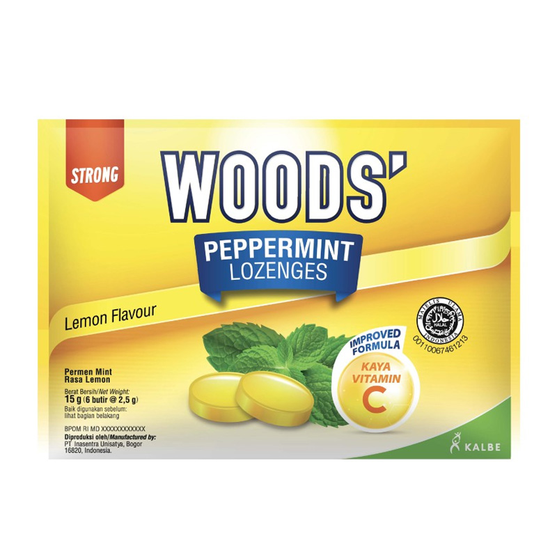 Woods Lozenges Vitamin C Lemon 15gr | Gogobli