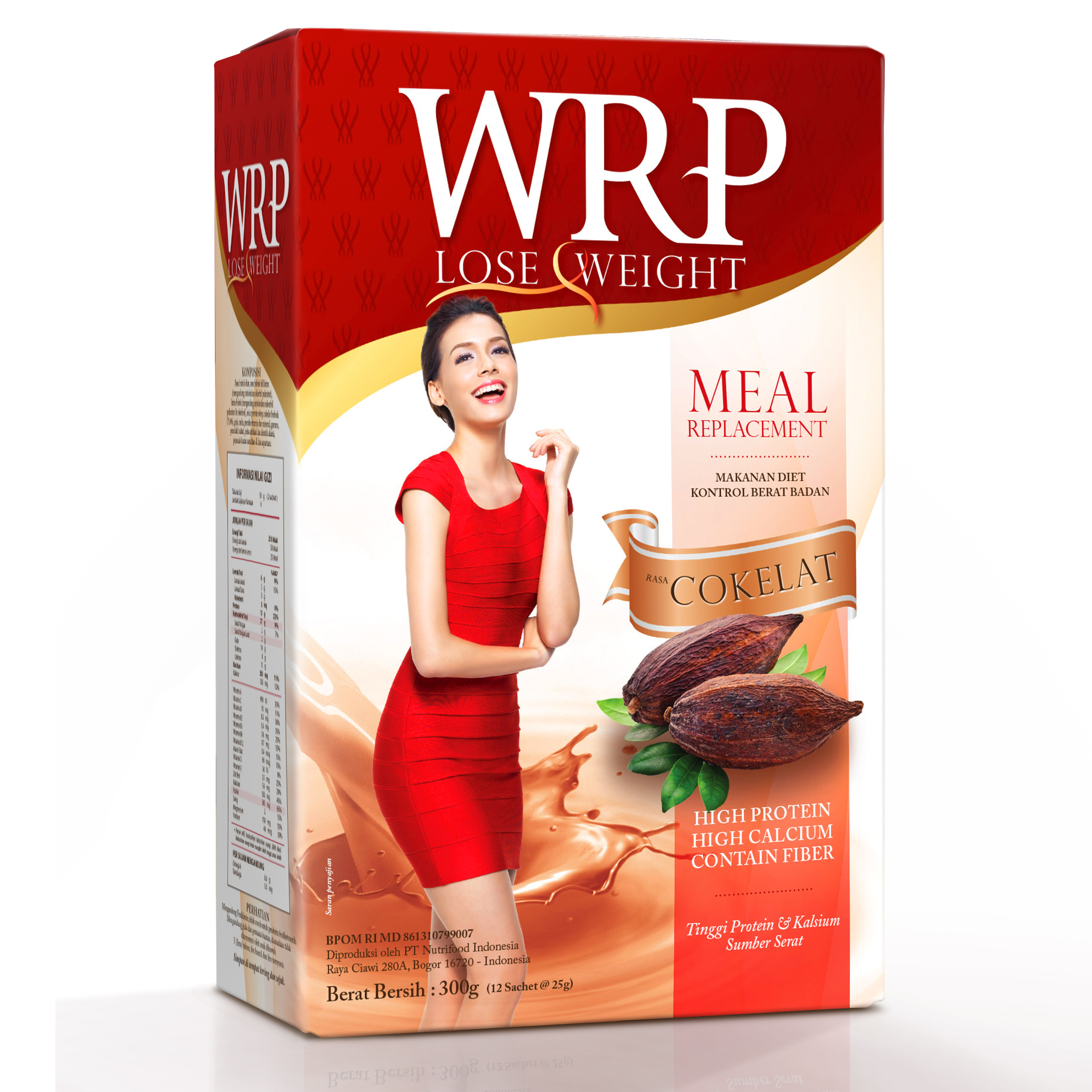 WRP Lose Weight MR Chocolate (12 sachet @ 25g) Gogobli