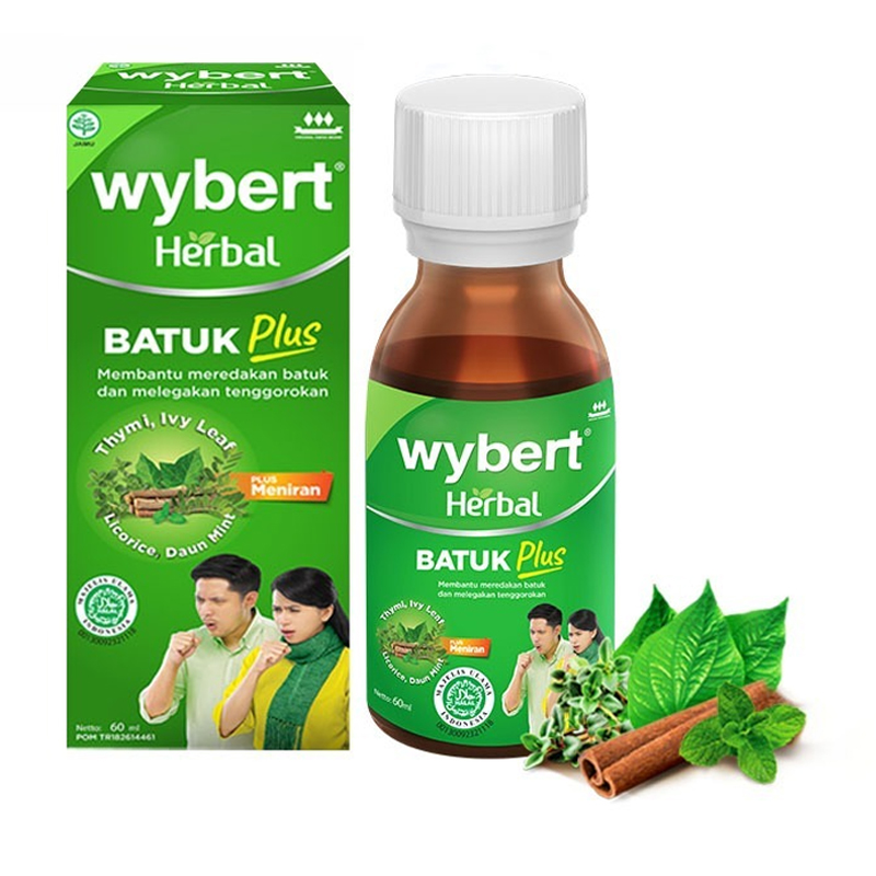 Wybert Herbal Batuk Plus 60ml | Gogobli