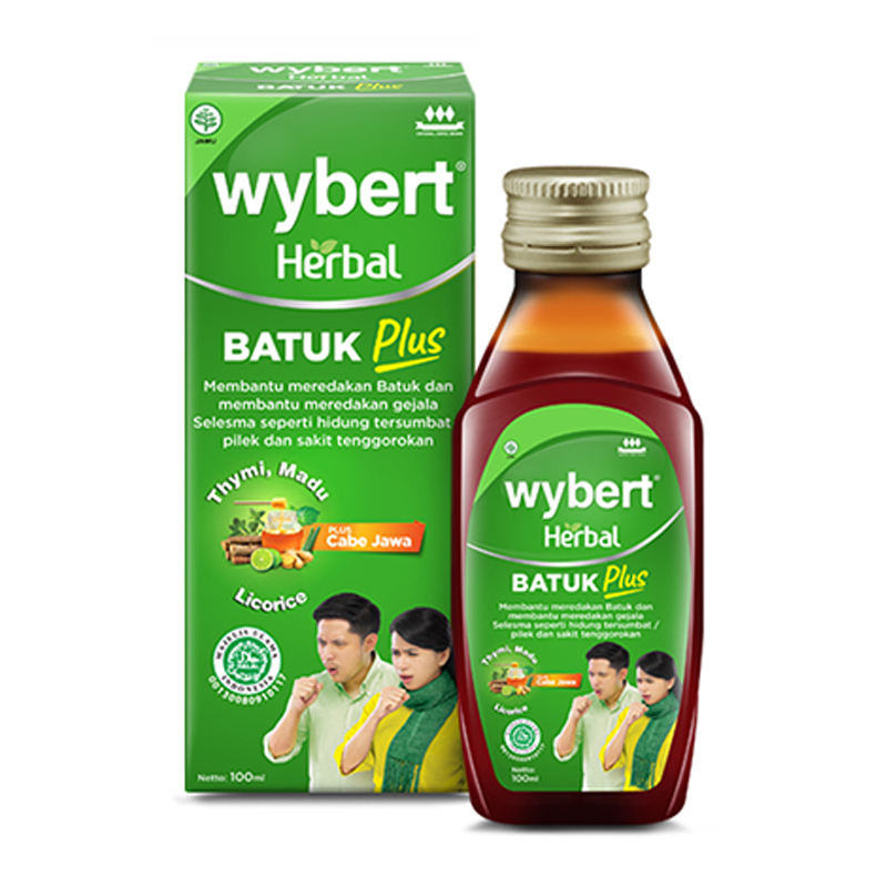 Wybert Herbal Batuk Plus 100ml | Gogobli