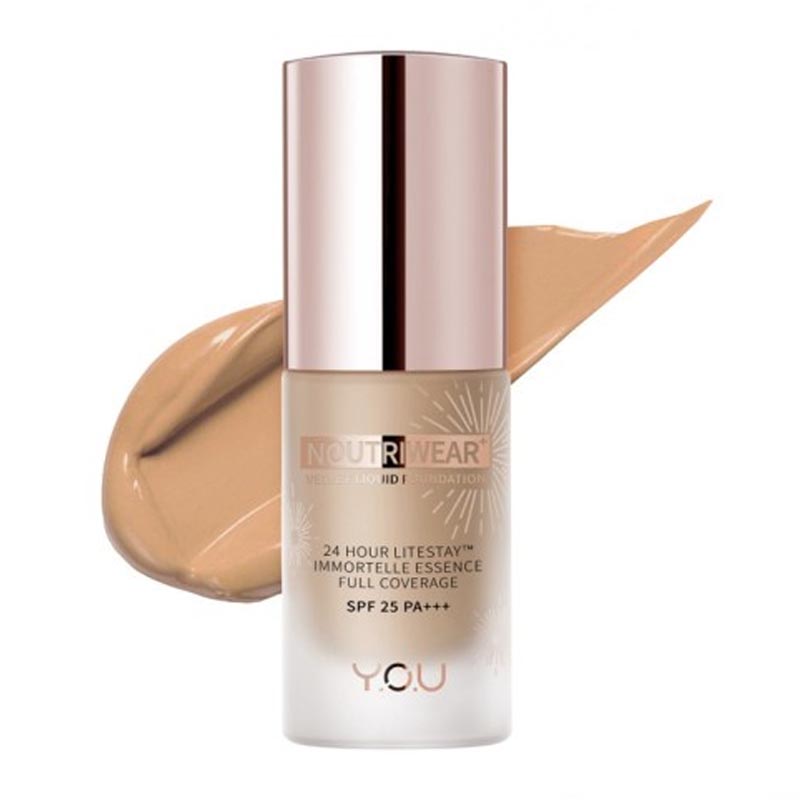 Y.O.U NoutriWear+ Velvet Liquid Foundation W709 Sand Beige 20ml | Gogobli