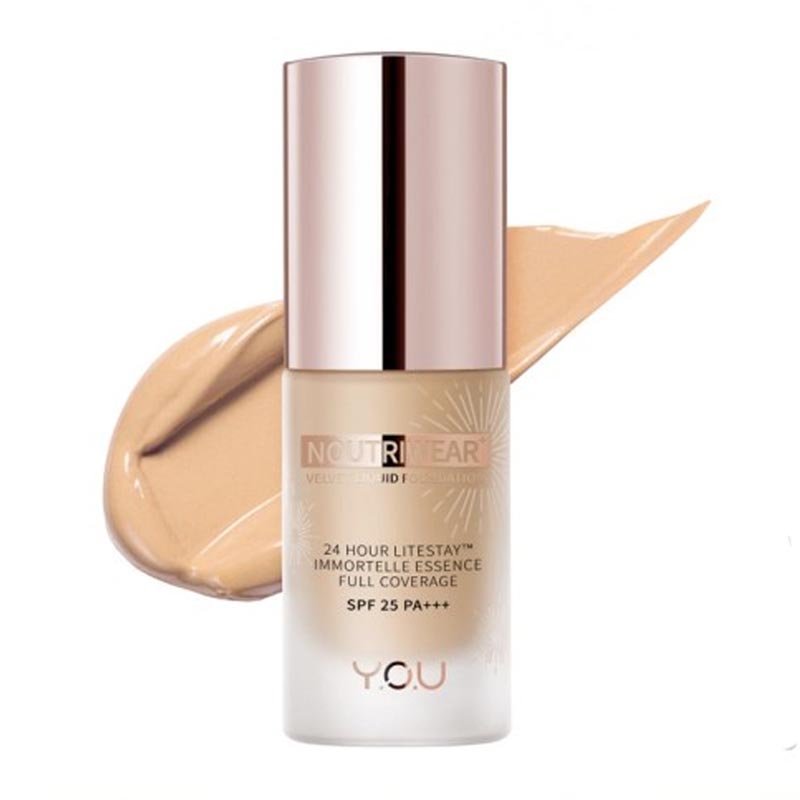 Y.O.U NoutriWear+ Velvet Liquid Foundation W805 Yellow Beige 20ml | Gogobli