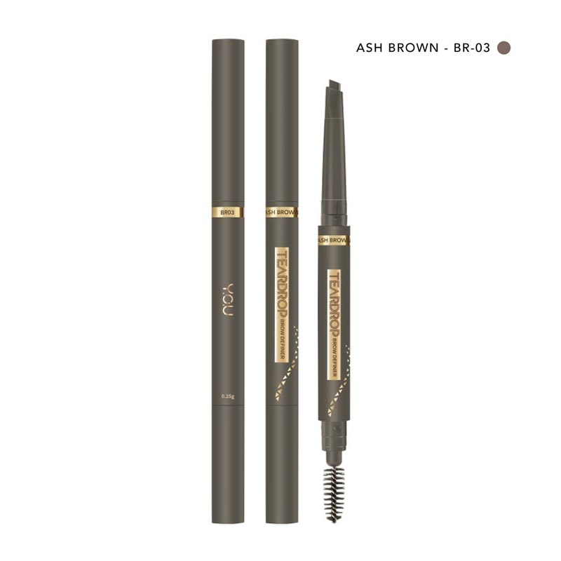 Y.O.U Teardrop Brow Definer BR03 Ash Brown 0.25gr | Gogobli