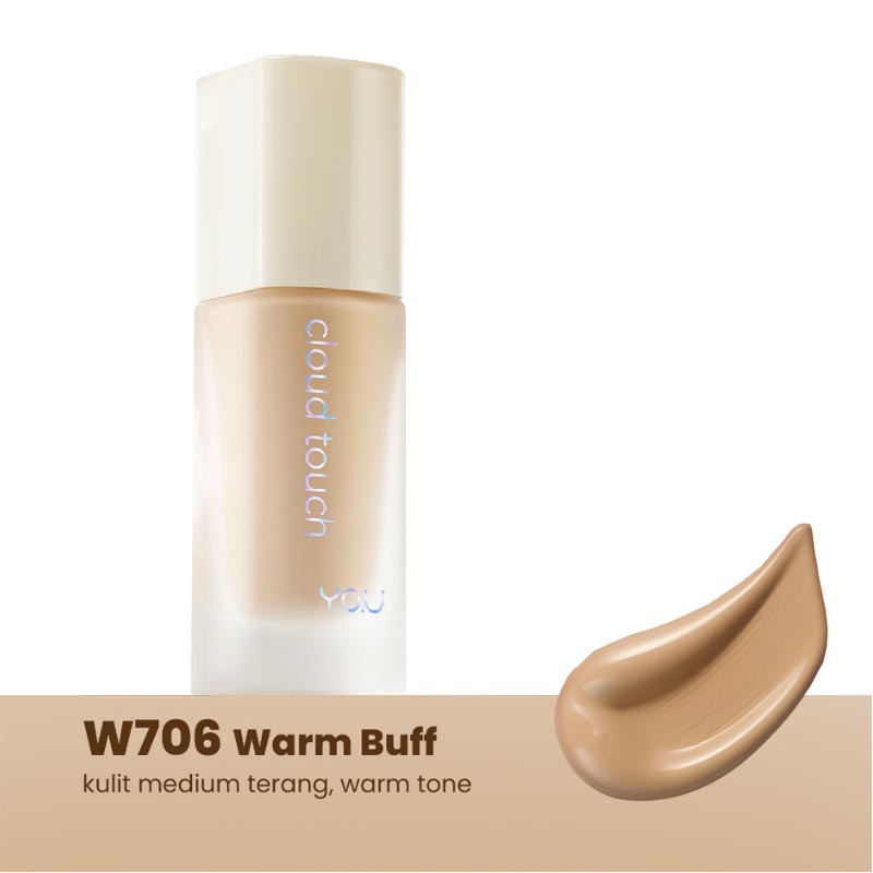 Y.O.U Cloud Touch Blurring Skin Tint W706 Warm Buff 20ml | Gogobli