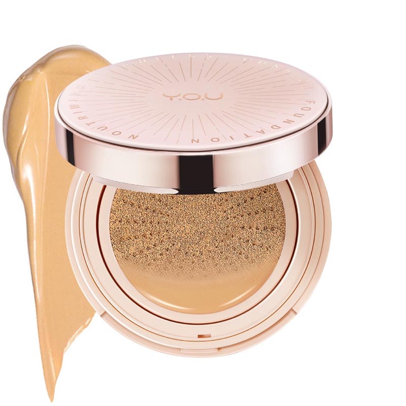 Y.O.U NoutriWear+ Flawless Cushion Foundation W805 Yellow Beige 11gr | Gogobli