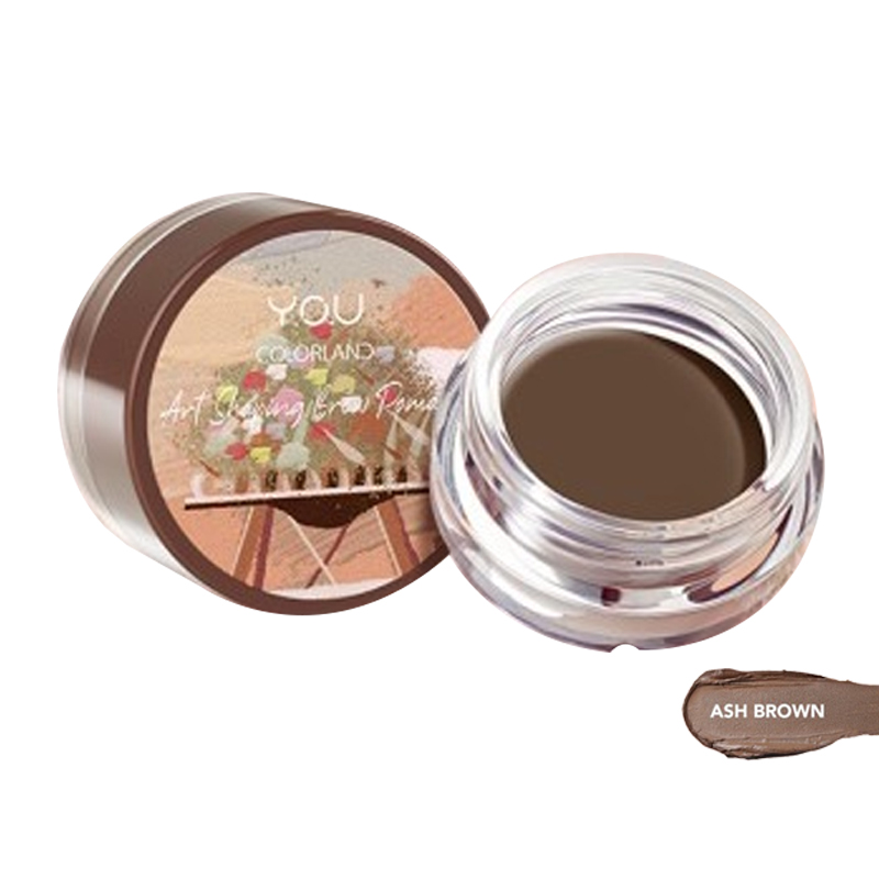 Y.O.U Colorland Art Shaping Brow Pomade BR02 Ash Brown | Gogobli