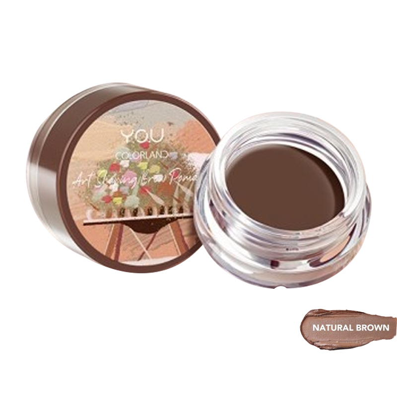 Y.O.U Colorland Art Shaping Brow Pomade BR03 Deep Brown | Gogobli