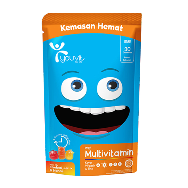 Youvit Multivitamin Gummy Anak Mix Flavour 30s | Gogobli