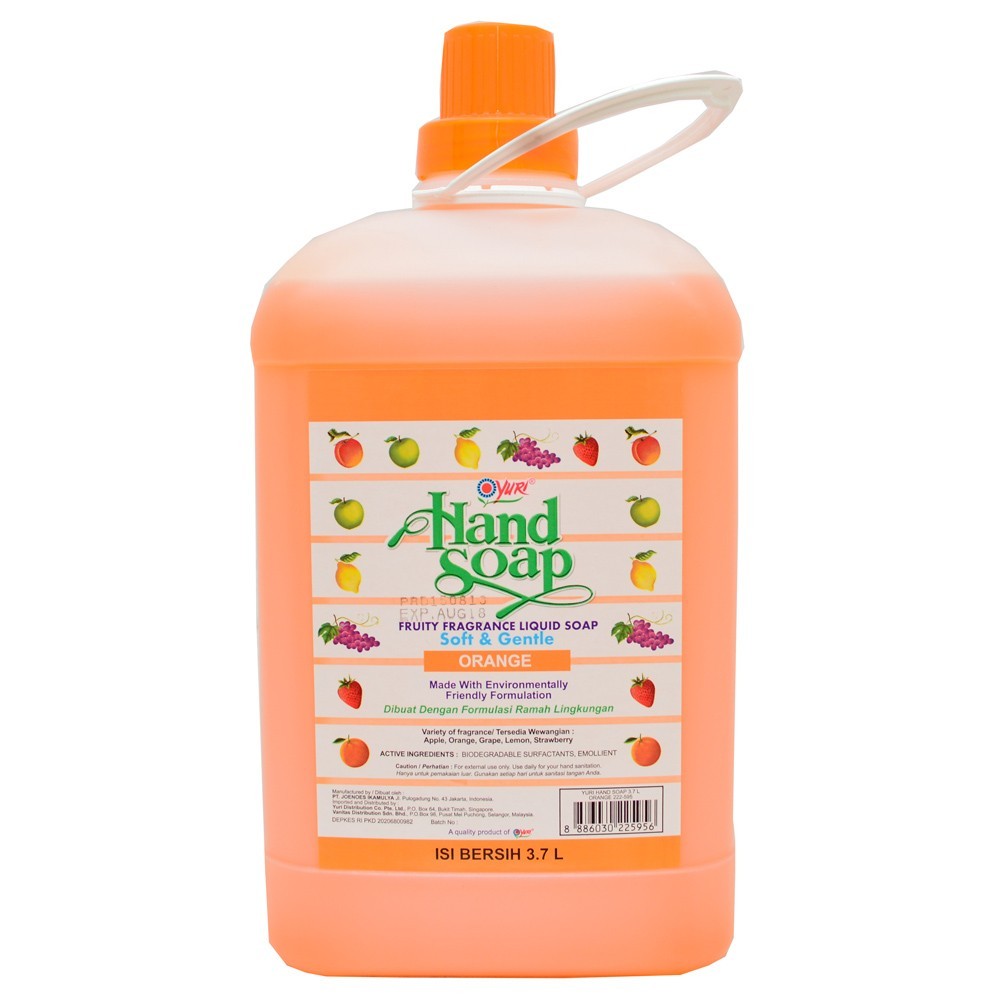 Yuri Hand Soap Fruity Fragrance Liquid Soap Orange 3700ml ...