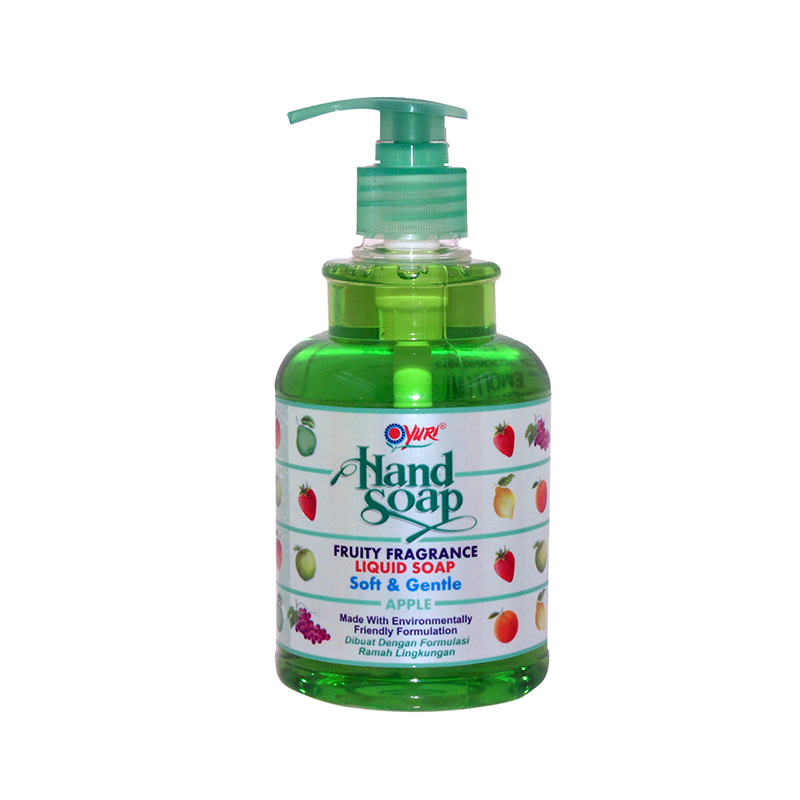 Yuri Hand Soap Pump Apple Liquid 410ml | Body Lotion Yuri | gogobli