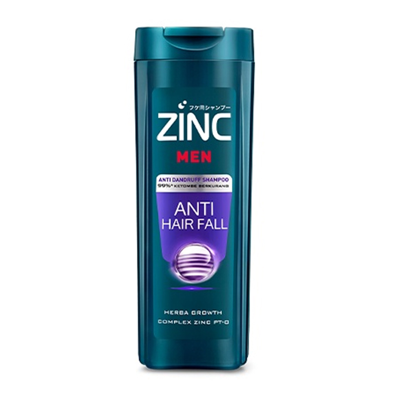 Zinc Men Shampoo Anti Hair Fall Botol 70ml | Gogobli