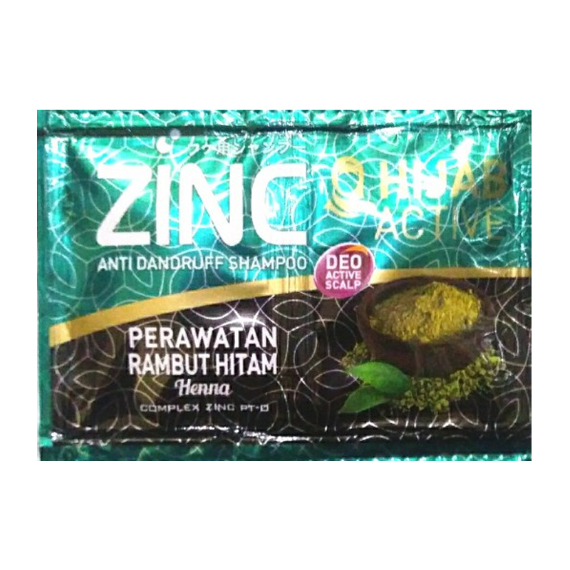 Zinc Hijab Active Perawatan Rambut Hitam Sachet 10ml | Gogobli