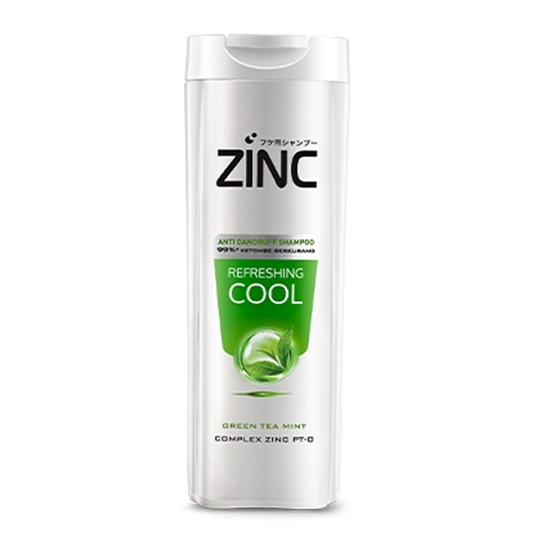 Zinc Anti Dandruff Shampoo Refreshing Cool Botol 70ml | Gogobli