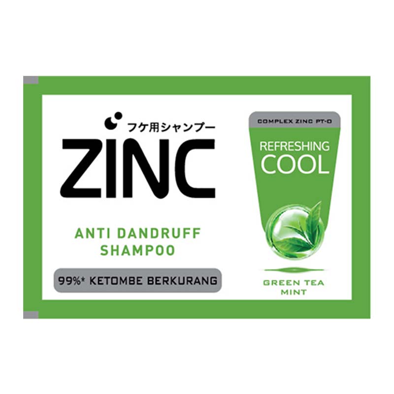 Zinc Anti Dandruff Shampoo Refreshing Cool Sachet 10ml | Gogobli