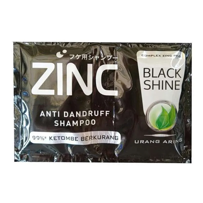 Zinc Anti Dandruff Shampoo Black And Shine Sachet 10ml | Gogobli