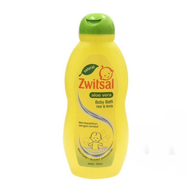 Zwitsal Baby Bath Hair And Body Natural Aloe Vera 100ml | Gogobli