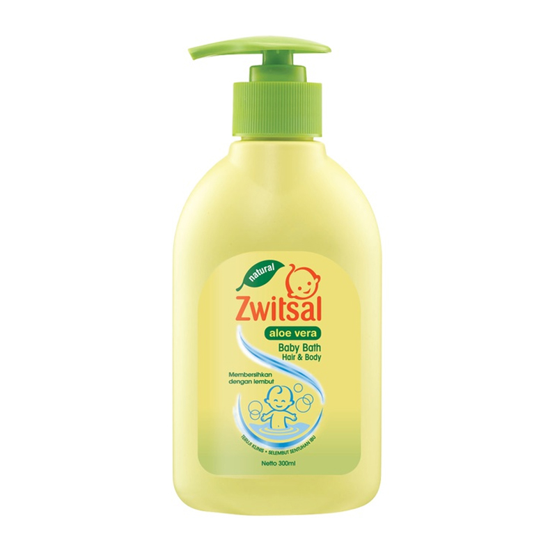 Zwitsal Baby Bath Hair And Body Natural Aloe Vera 300ml | Gogobli