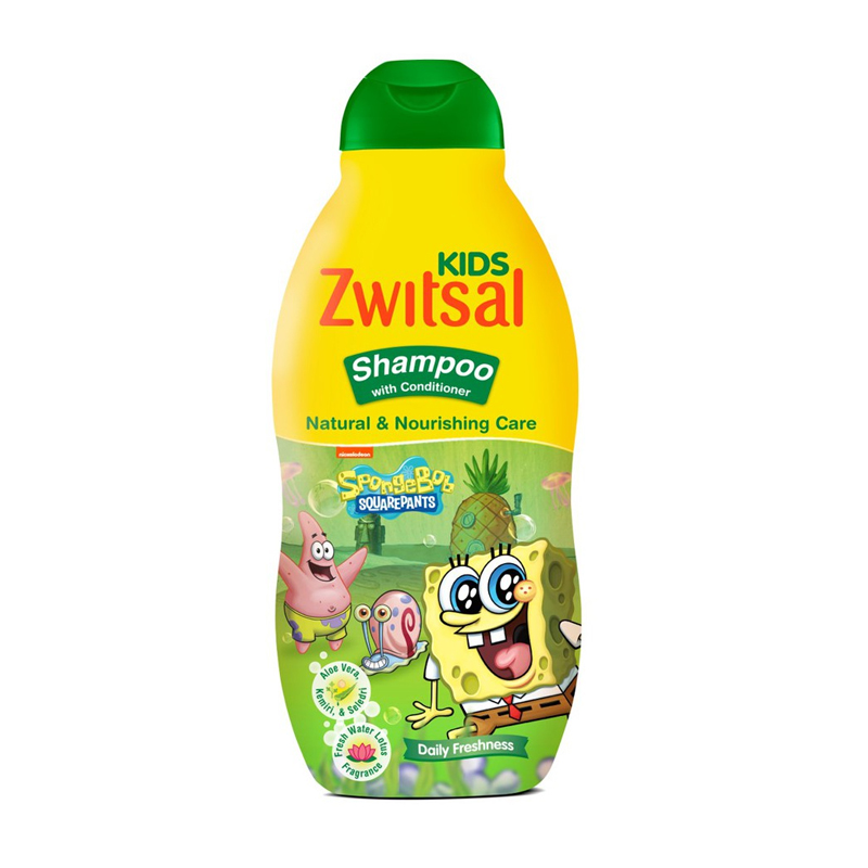 Zwitsal Kids Shampoo With Conditioner Natural And Nourishing Care Green 180ml | Gogobli