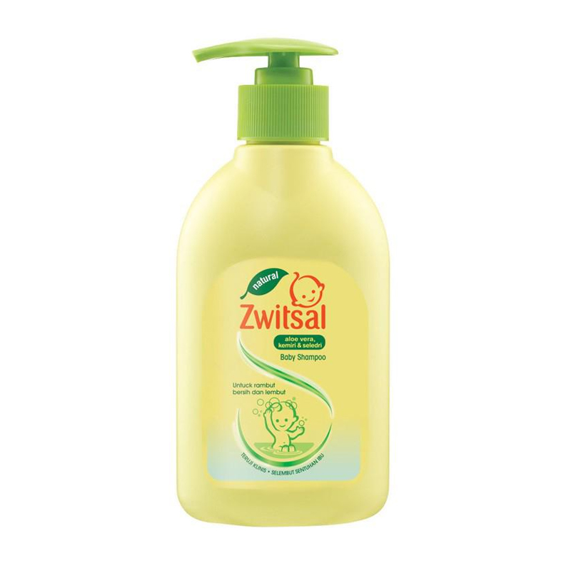 Zwitsal Baby Shampoo Natural AVKS Pump 300ml | Gogobli