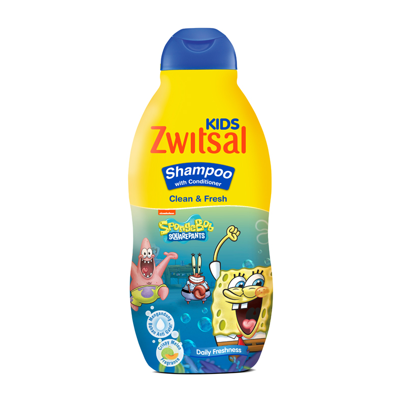 Zwitsal Kids Shampoo With Conditioner Clean And Fresh Blue 180ml | Gogobli
